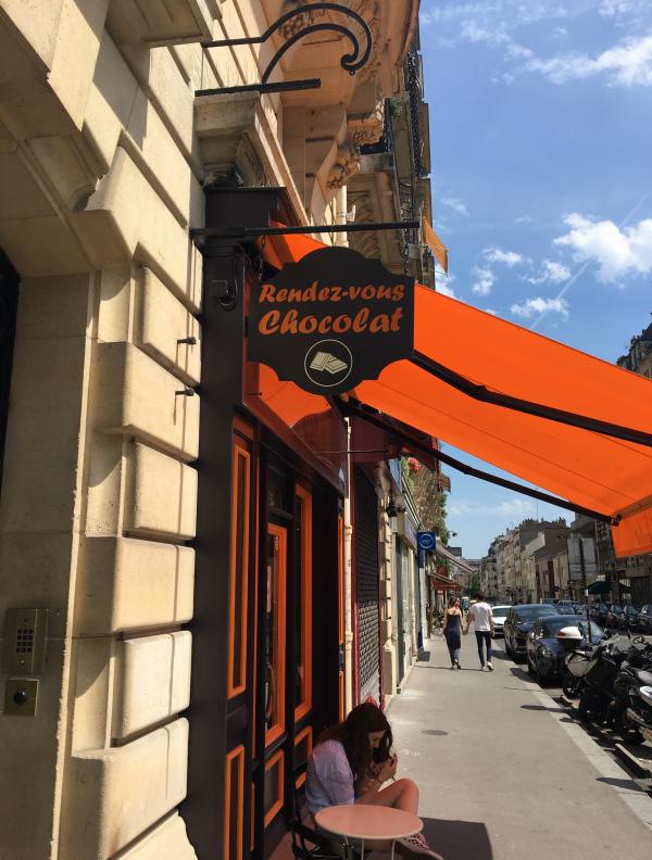 A chocolate shop on Rue Rendezvous